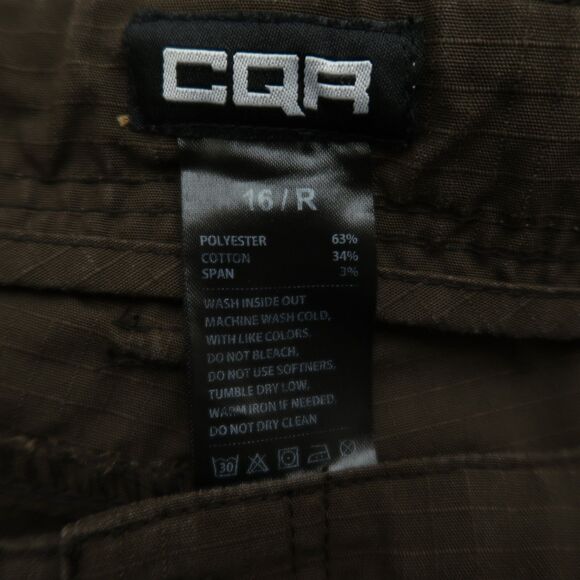 CQR Tactical Pants Women's Size 16R Brown Mid-Rise Cargo Straight 30" Inseam - Picture 10 of 15